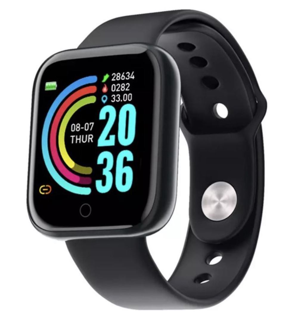 Smartwatch met Bluetooth - Hartslagmeter - Activity tracker - Zwart