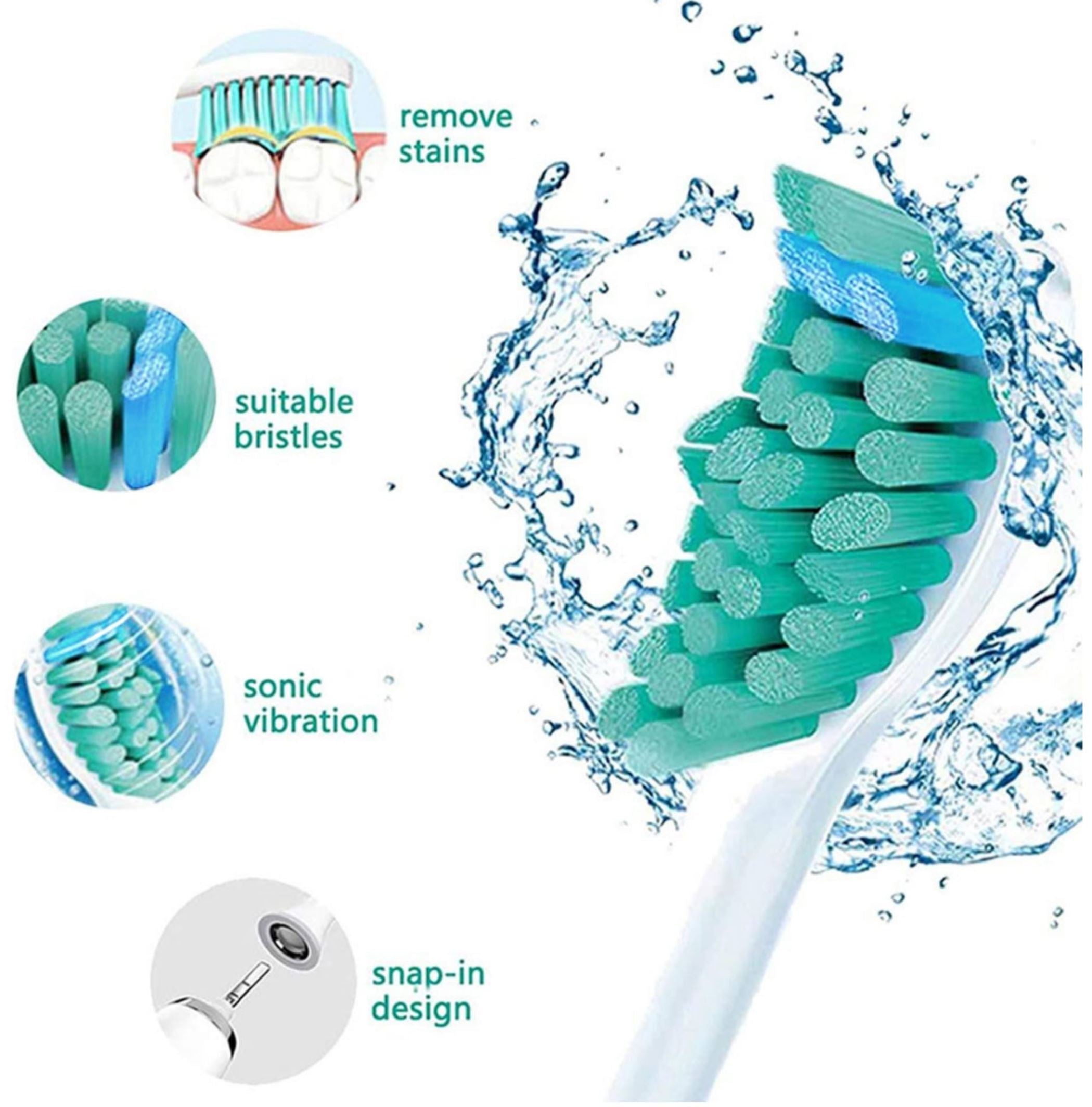 8 Opzetborstels voor Philips Sonicare