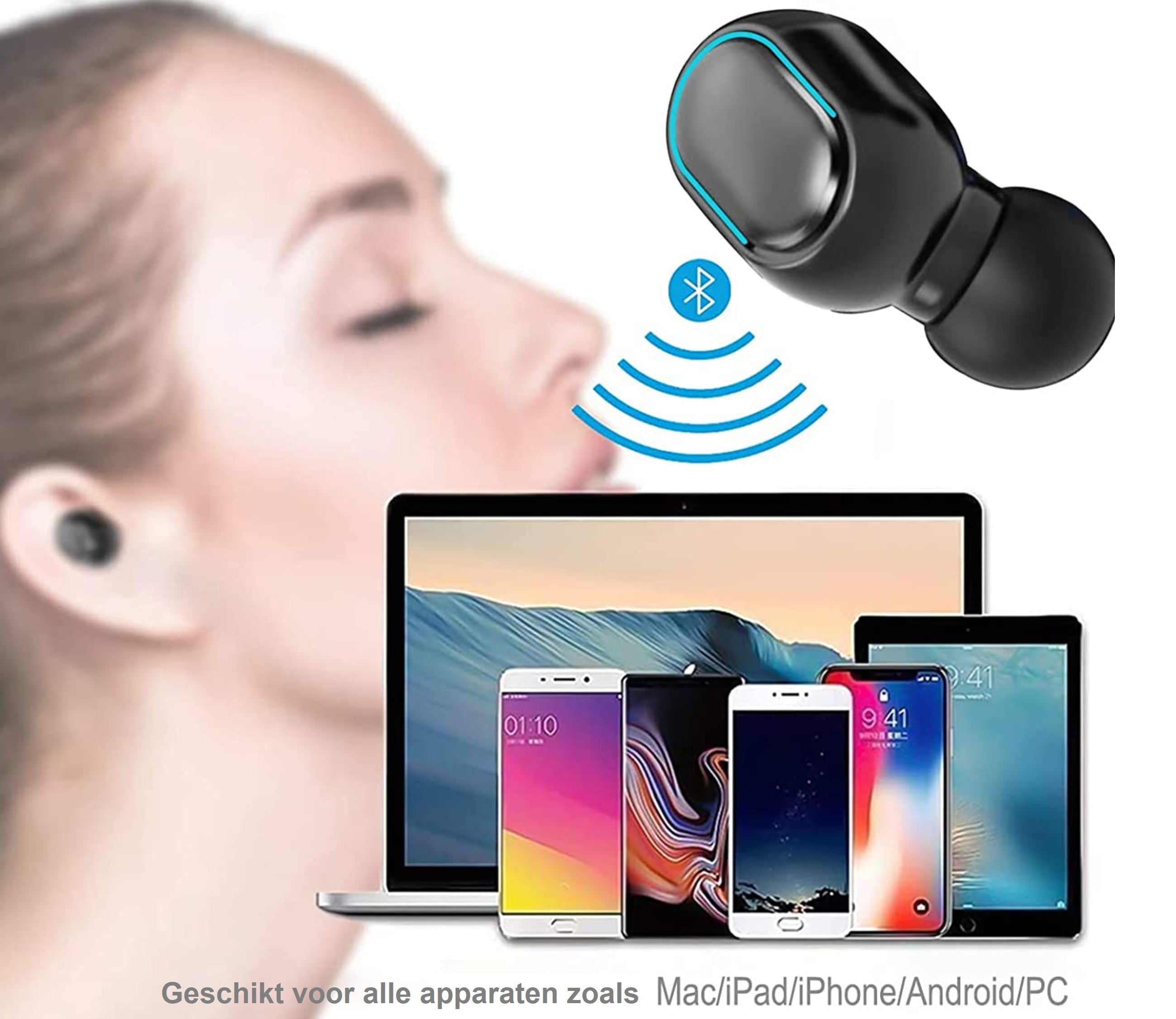 Draadloze Bluetooth Oordopjes - Universeel & Waterdicht