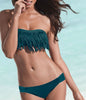 Fringe dames bikini - donkergroen