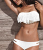 Fringe dames bikini - wit