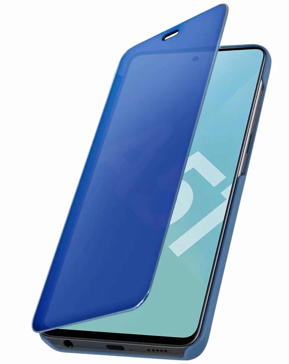 Galaxy A51 Clear View Cover Hoesje - Blauw