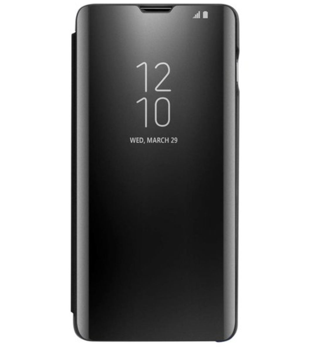 Galaxy S10 Clear View Cover Hoesje - Zwart