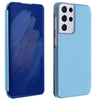 Galaxy S21 Ultra Clear View Cover Hoesje - Blauw