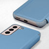 Galaxy S22 Clear View Cover Hoesje - Blauw