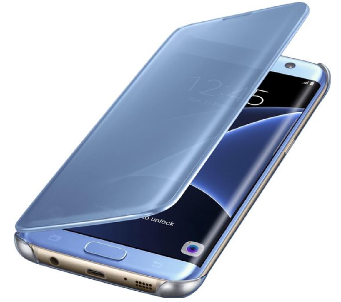 Galaxy S7 Clear View Cover Hoesje - Blauw