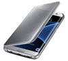 Galaxy S7 Edge Clear View Cover Hoesje - Zilver