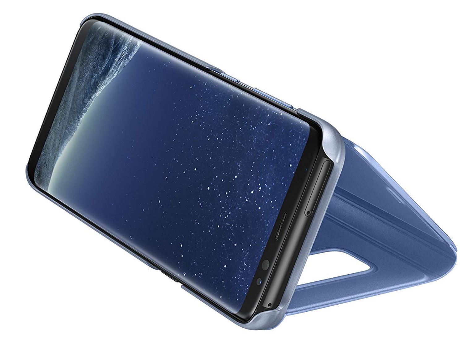 Galaxy S8 Clear View Cover Hoesje - Blauw