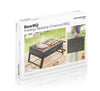Opvouwbare draagbare barbecue voor gebruik met houtskool