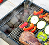Opvouwbare draagbare barbecue voor gebruik met houtskool
