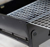 Opvouwbare draagbare barbecue voor gebruik met houtskool