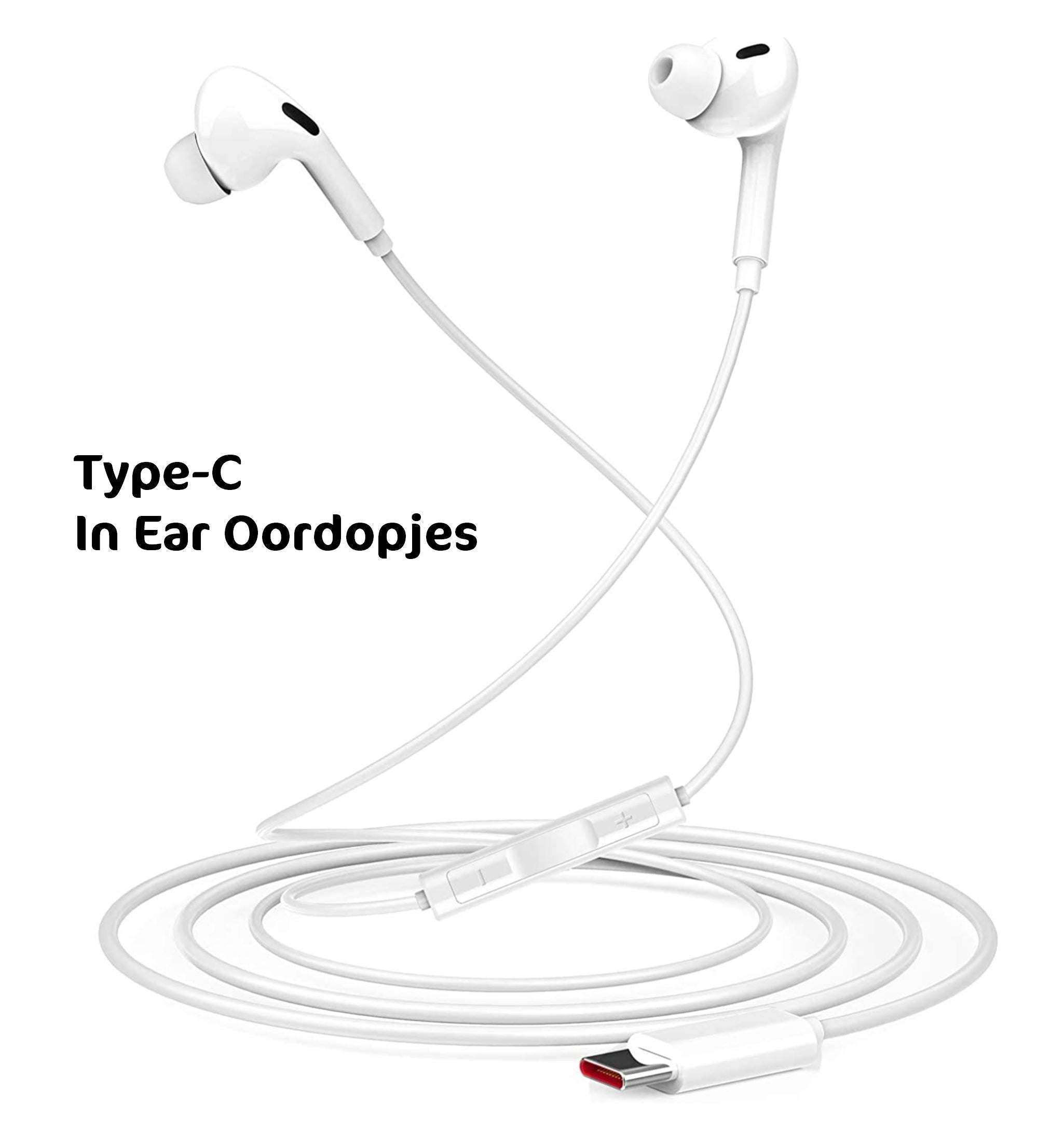 Type-C In Ear Oordopjes met afstandsbediening & microfoon
