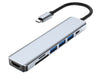Vilo™ 7 in 1 - USB C Adapter - 3 x USB - 4K HDMI - 1 x USB-C - SD & TF Kaartlezer